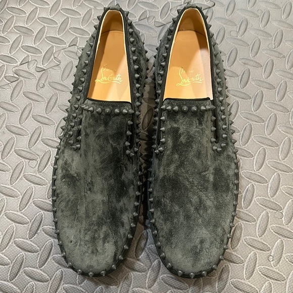 Christian Louboutin Other - Christian Louboutin Men’s, suede, spiked slip on shoe.  Worn once.